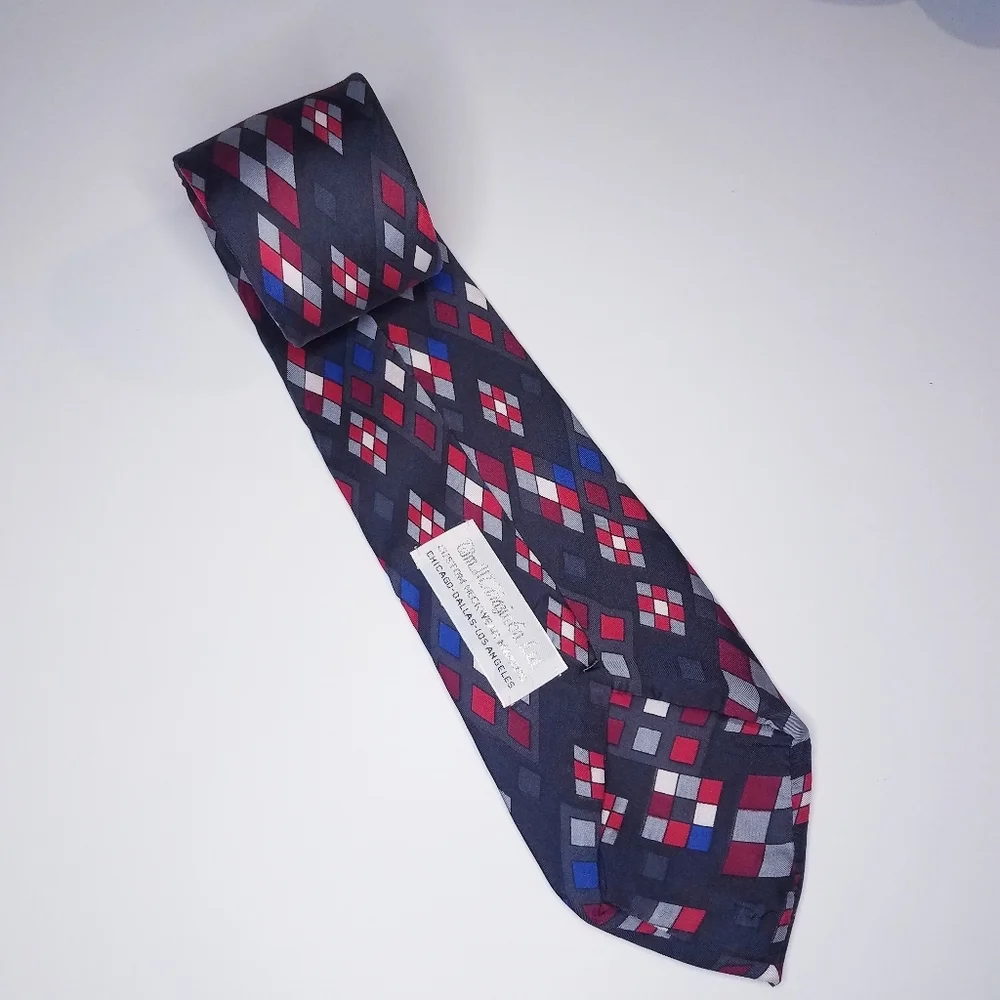 Wm. M Trazinba Men's Tie Ltd Custom Neckwear Black Diamonds